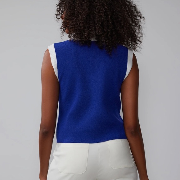 Ribbed Hardware Button Vest - Picture 3 of 9